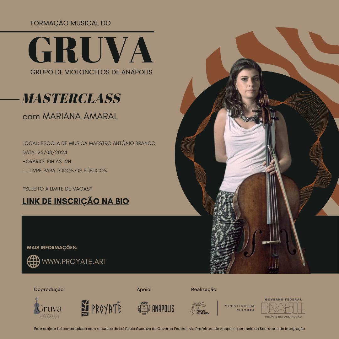 Masterclass de Violoncelo, com Mariana Amaral